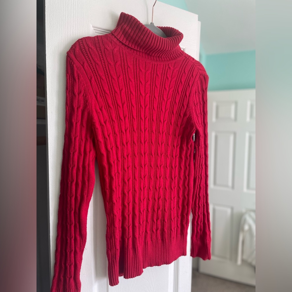 Vintage St. John’s Bay Red Turtleneck Sweater